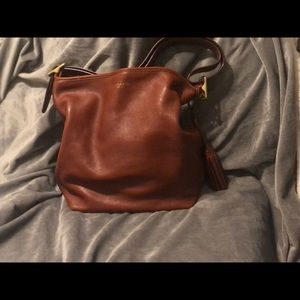 Cognac satchel